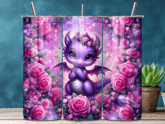 Baby Purple Dragon Valentine Tumbler Wraps Review
