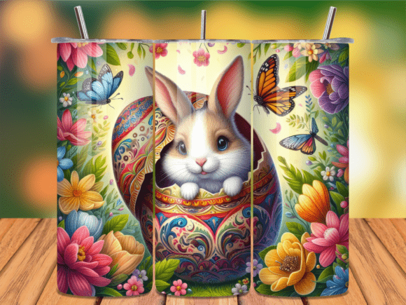 Cute Bunny Peeking Easter Tumbler Wrap Review