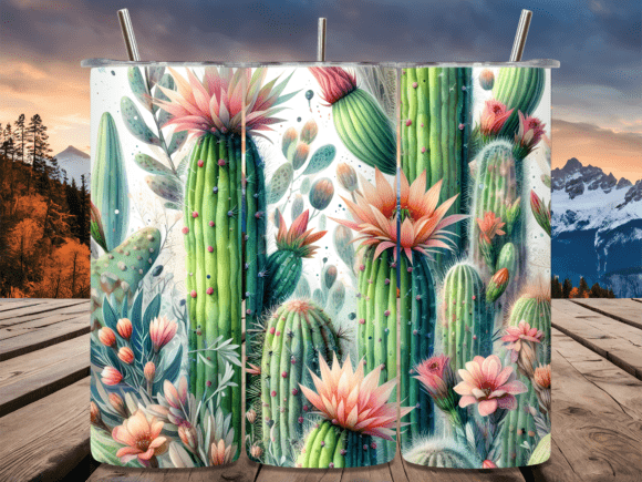 Desert Cactus Floral Boho Tumbler Wrap Review