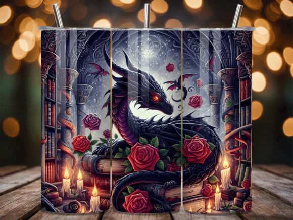 Dragon Librarian Gothic Rose Tumbler Wra Review