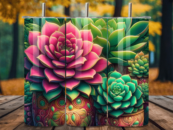 Echeveria Green Succulent Tumbler Wrap Review