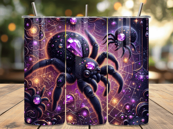 Gothic Jewel Spider Purple Tumbler Wraps Review