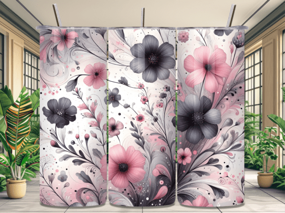 Moody Floral Smoke Flower Tumbler Wrap Review