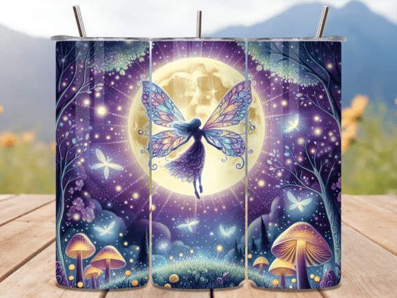 Moon Magic Purple Fairy Tumbler Wrap Review