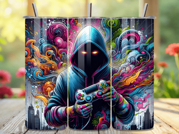 Neon Hooded Gamer Boy Tumbler Wrap Review