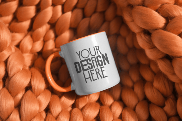 Orange Handle Coffee Mug Mockup: Product Mockups Review