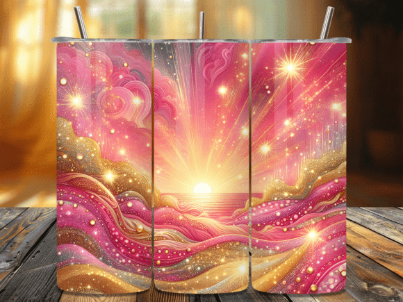 Pink Celestial Dreamy Sun Tumbler Wrap: A Designer’s Review