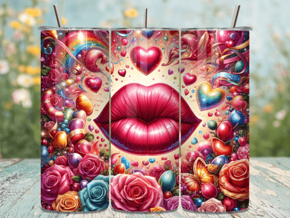Rainbow Roses Lips Valentine Design Review