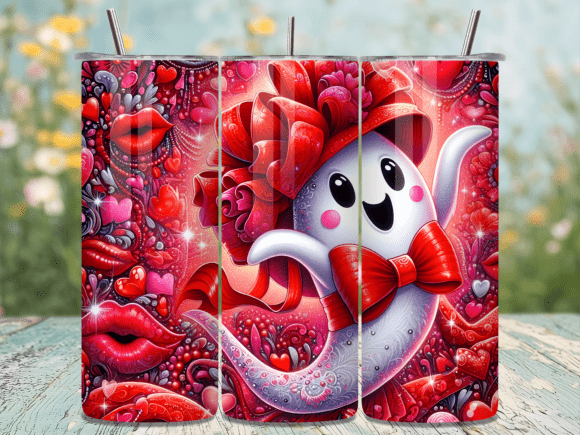 Red Bow Spooky Valentine Tumbler Wrap Review
