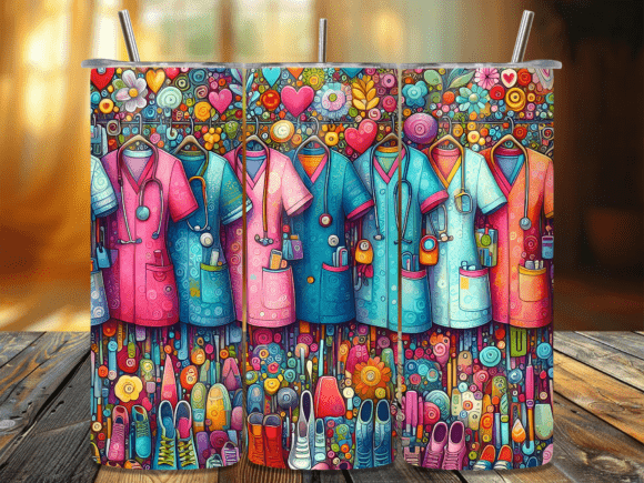 Reviewing Colorful Nursing Uniforms Tumbler Wrap