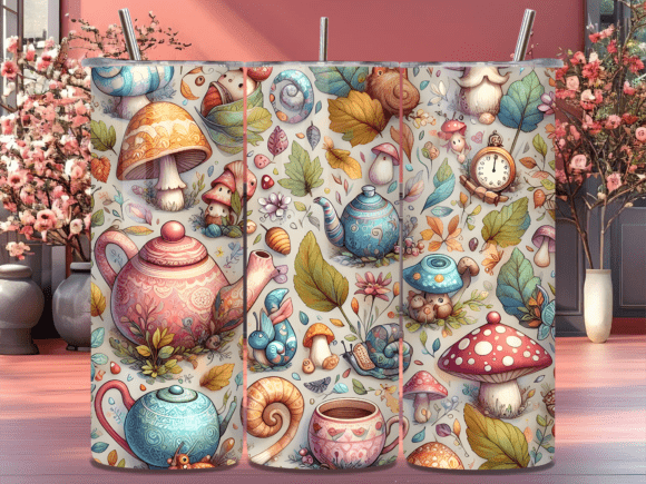 Teapot Mushroom Garden Tumbler Wrap Review